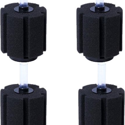Aquarium Sponge Filter Breeding Fry Betta Shrimp Nano Fish Tank 4pcs (Large up to 60Gal)