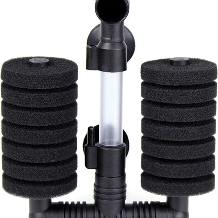 4 Pack Double Bio Sponge Filter, for Fry, Betta, Shrimp, Nano, Aquarium Fish Tank