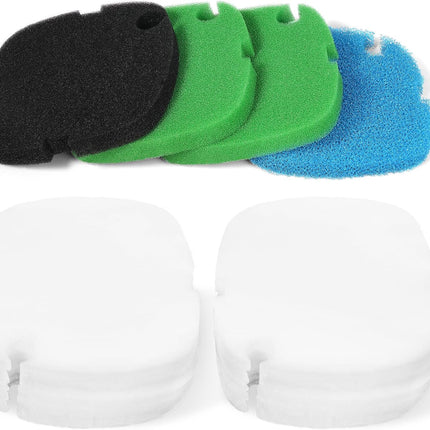 Replacement Canister Filter Polishing Pads Compatible with MarineLand Magniflow C-160/220 Filter Floss Aquarium Sponge Media 16pcs