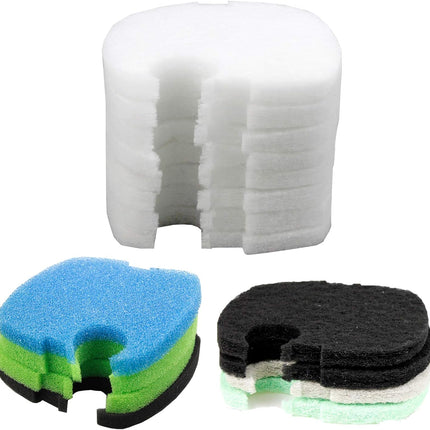 Replacement Filter Pads Compatible with SUNSUN HW-304B/404B/704B/3000 Activated Carbon/Phosphate/Ammonia Aquarium Fish Filter Media