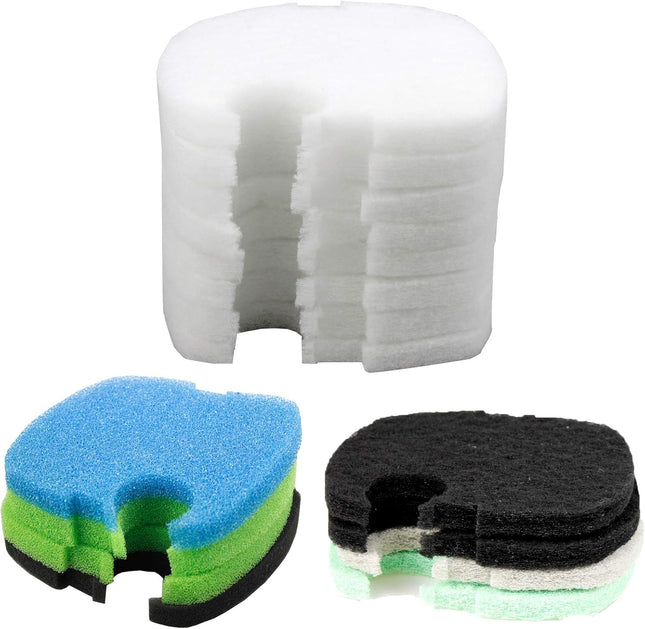Replacement Filter Pads Compatible with SUNSUN HW-304B/404B/704B/3000 Activated Carbon/Phosphate/Ammonia