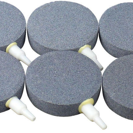 Air Stone Fish Tank Bubbler Aquarium Disc Oxygen Differ for Hydroponics Aerators Pump (2-3/8“(6 pcs))