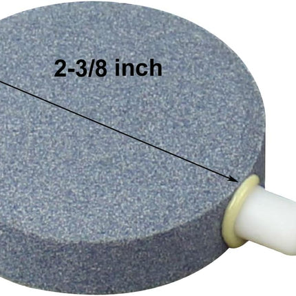 Air Stone Fish Tank Bubbler Aquarium Disc Oxygen Differ for Hydroponics Aerators Pump (2-3/8“(6 pcs))