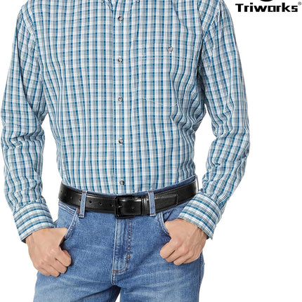 Men Genuine Leather Belt Mens Dress Belt Pin Buckle for Jeans Pants