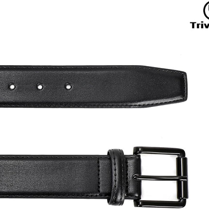 Men Genuine Leather Belt Mens Dress Belt Pin Buckle for Jeans Pants