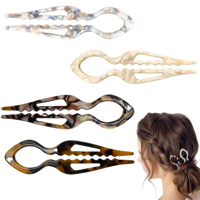 Hair Clip for Women Girls 4.3 Inch Large Claw Clips Matte Hair Clip with No-Slip Grip V1258-DP02-F-422
