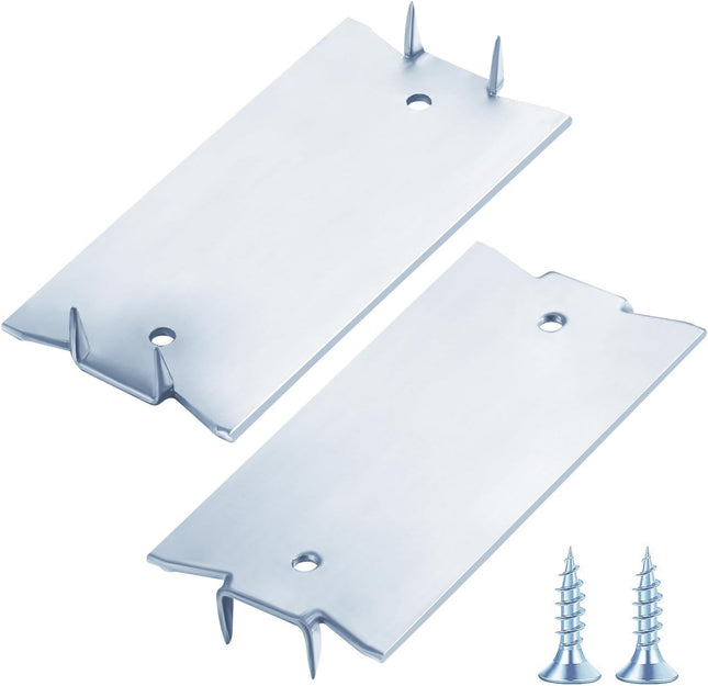 (30 pcs) Zinc 1.5X3 Inch 16-Gauge Anti-Nail Protection Plate Shield Nail Plate for Wood Studs