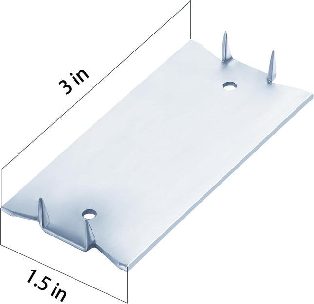 (30 pcs) Zinc 1.5X3 Inch 16-Gauge Anti-Nail Protection Plate Shield Nail Plate for Wood Studs – product detail