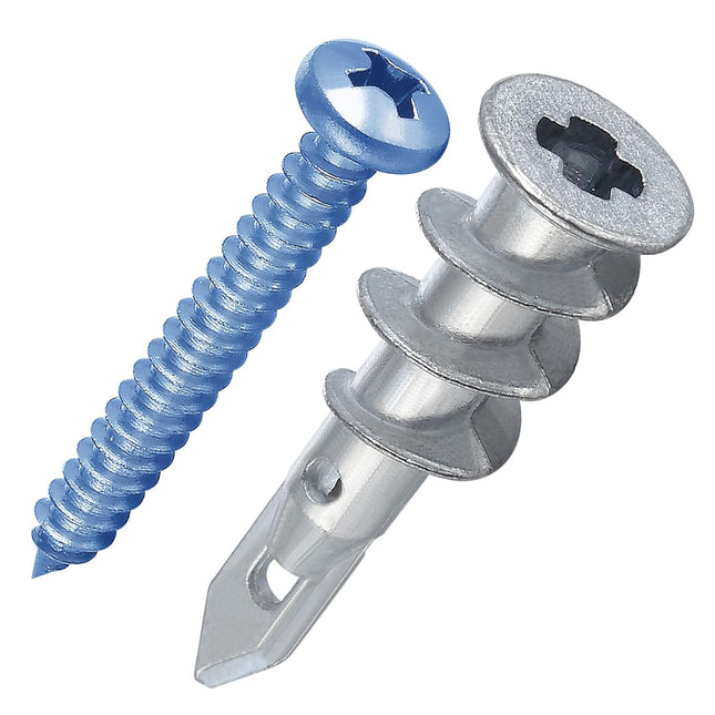 200pcs 8 Self Drilling Zinc Alloy Anchors Metal Wall Anchors with Screws Wall Anchors 100PCS