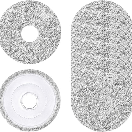 12 Pack Replacement Mop Pads for Dreame L40 Ultra/X40 Ultra/X50 Ultra/L50 Ultra/L10S Ultra/ L10s Pro Ultra Heat/L10S Ultra Gen2/L40S Ultra/X30 Ultra/L10 Ultra Robot Vacuum, Washable Replacement Pads