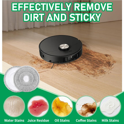 12 Pack Replacement Mop Pads for Dreame L40 Ultra/X40 Ultra/X50 Ultra/L50 Ultra/L10S Ultra/ L10s Pro Ultra Heat/L10S Ultra Gen2/L40S Ultra/X30 Ultra/L10 Ultra Robot Vacuum, Washable Replacement Pads