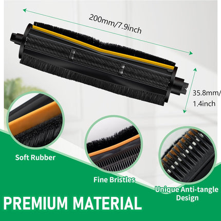 L40 Ultra TriCut Main Brh Replacement Compatible with Dreame X40 Ultra/X30 Ultra/L10s Pro Ultra/L10s Ultra/L20 Ultra | Anti-Hair Wrap Roller | Deep Cleaning for Pet Hair, Carpet & Hard Floor