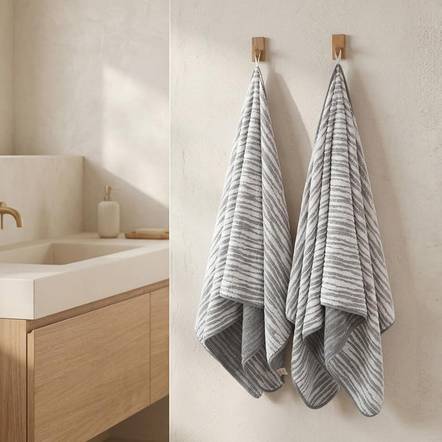 2 Pack Bath Towels 29 x 59 Inches 550 GSM Oversized Bath Sheets 100 Percent – product detail