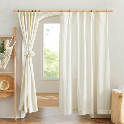60 Pieces Metal Drapery Curtain Rings Curtain Hanging Rings and 60 Pieces Metal Curtain Drapery Pin Hooks for Window Curtain, Door Curtain and Shower Curtain (Black)
