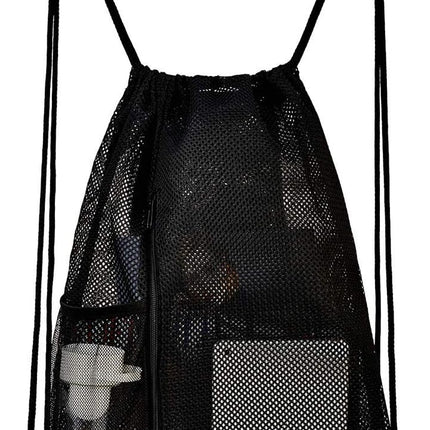 Heavy Duty Mesh Drawstring bag for Soccer Ball，Beach Toys -Drawstring Backpack Sports Gym Bag