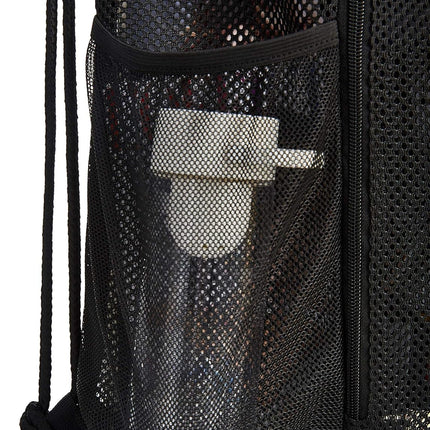 Heavy Duty Mesh Drawstring bag for Soccer Ball，Beach Toys -Drawstring Backpack Sports Gym Bag