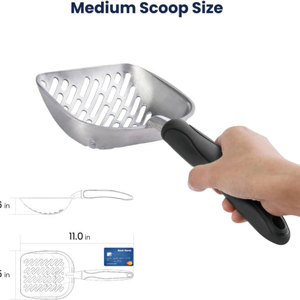 Dual Size Cat Litter Scooper Combo Set for Easy Cleanup