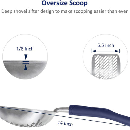 Premium Cat Litter Box and Shovel Set