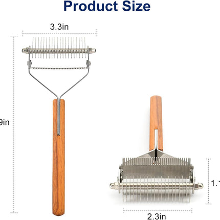 Litter Shovel & Dual-Sided Pet Grooming Comb Set