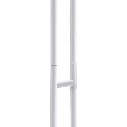 Heavy Gauge Toilet Paper Holder Stand – Freestanding Tissue Roll Storage for 3 Rolls – Durable Steel with Rt-Resistant White Finish – Easy Assembly with Tools Included