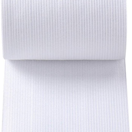 Knit Elastic Bands for Sewing White Heavy Stretch High Elasticity Flat Elastic Cord 3 Inch Wide Braided Elastic Spool 10 Yard