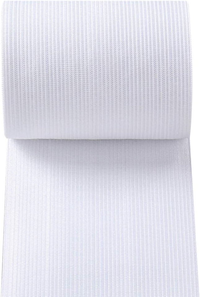 Knit Elastic Bands for Sewing White Heavy Stretch High Elasticity Flat Elastic Cord 3 Inch Wide Braided – product detail