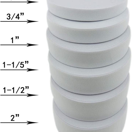 3/5 Inch by 43 Yard White Sewing Elastic Band Spool Heavy Stretch High Elasticity Knit Elastic Band
