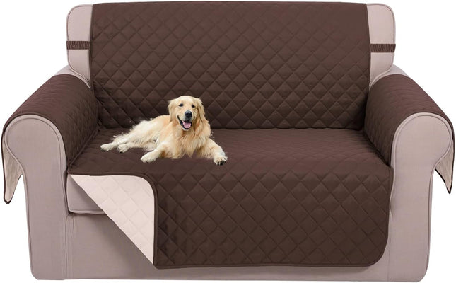 UNICE Home Reversible Sofa Cover Bundle Loveseat Cover(Sofa Plus Loveseat Small Coffee) – product detail