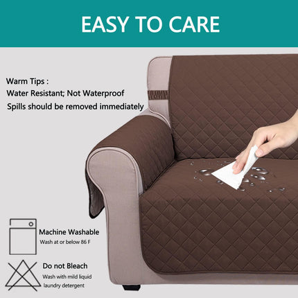 UNICE Home Sofa Cover Bundle Loveseat Cover Chair Cover (Sofa+Loveseat+Chair, Coffee)