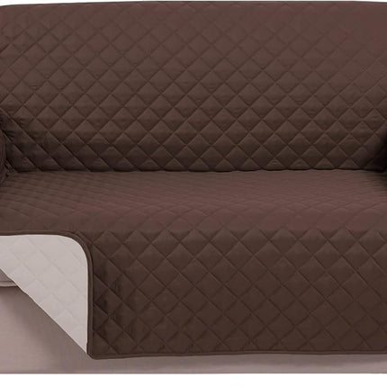 UNICE Home Reversible Loveseat Cover Bundle Oversized Couch Cover(XL Sofa+Loveseat, Coffee)