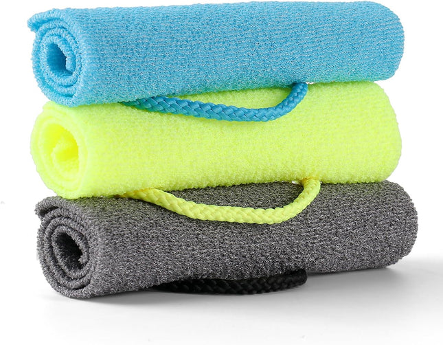 3 Pcs Exfoliating Net Sponge Body Scrubber Bath Towel V1258-DP02-F-610
