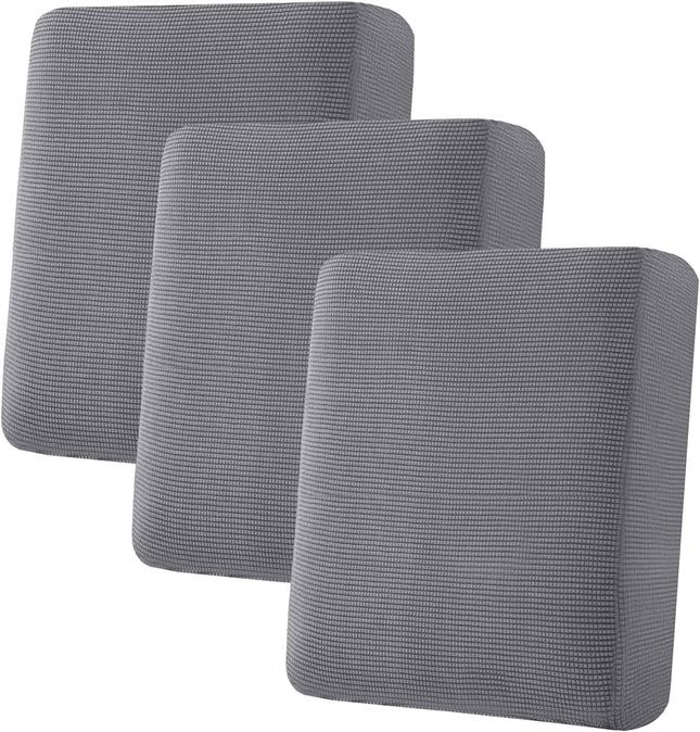Super Stretch Individual Seat Chion Covers Sofa Covers Couch Chion Cover Slipcover Sets Thick in Grey
