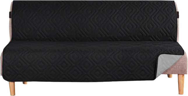 Futon Cover Reversible Sofa Slipcover Furniture Protector Water Resistant 2 Inch Wide Elastic Straps