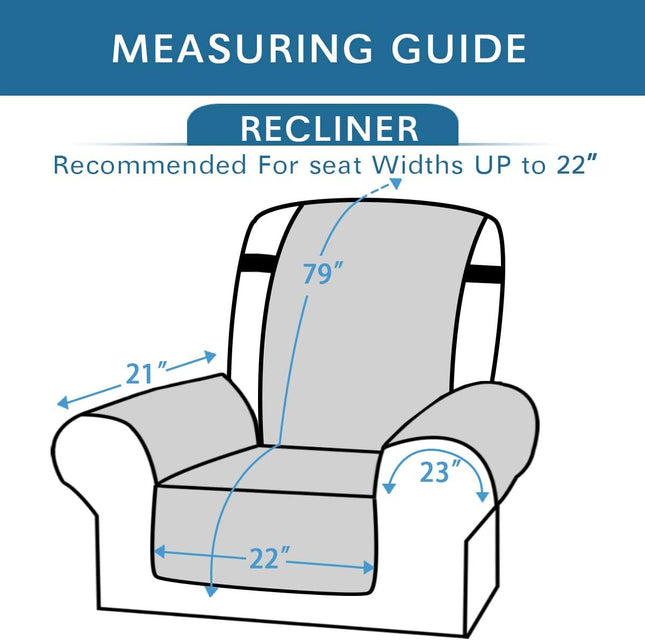 Reversible Quilted Recliner Covers Recliner Chair Cover Water Resistant Furniture Protector – product detail