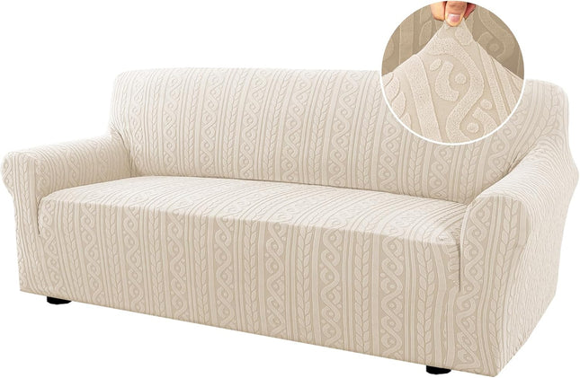 Sofa Cover 1 Piece Stretch Sofa Slipcovers Non Slip Sofa Cover with Elastic Bottom Washable for (75 -85