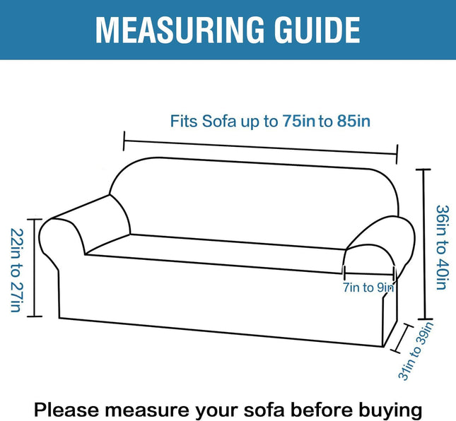 Sofa Cover 1 Piece Stretch Sofa Slipcovers Non Slip Sofa Cover with Elastic Bottom Washable for (75 -85 – product detail