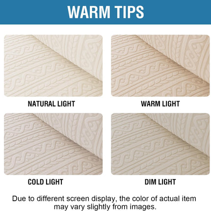 Sofa Cover 1 Piece Stretch Sofa Slipcovers Non Slip Sofa Cover with Elastic Bottom Washable for Kids, Pets Upgrade Thick Jacquard Fabric with Spiral Pattern(75"-85", Ivory)