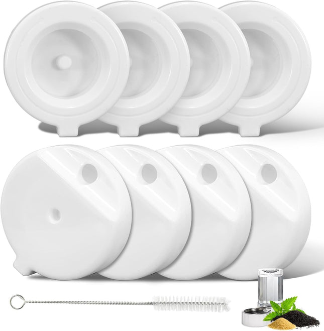8Pcs Gravity Pet Water Fountain Filters Automatic Pet Waterer Replacement Filters for 3.6L/4.6L/6L/8L Dog