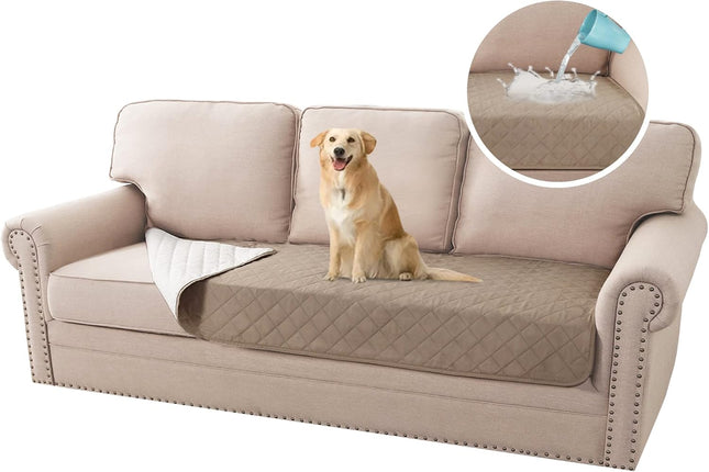 Couch Cover for Dogs Washable 100 Percent Waterproof Sofa Chion Cover Dog Bed Cover Non-Slip Pet Blanket