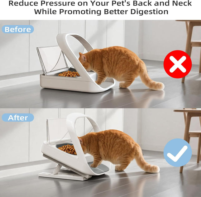 Adjustable Stand for Automatic Microchip Cat Pet Feeder 0-20 Degree Adjustable Angle Reduces – product detail