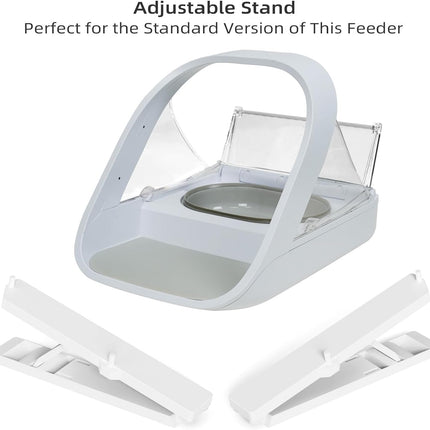 Adjustable Stand for Automatic Microchip Cat Pet Feeder, 0-20° Adjustable Angle, Reduces Joint Fatigue and Promotes Better Digestion for Pets, Easy to Install