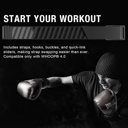 HydroKnit Nylon Sport Band Compatible with Whoop 4.0 | Soft, Elastic, Fast-Drying, Water-Resistant, and Comfortable Replacement Strap for Active Lifestyles