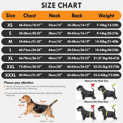 Recovery Suit for Dogs After Surgery Female Male Dog Onesie Neuter Spay Body Suit with Sleeve for Small Medium Large Dogs, Pet Pajama Clothes Anti Licking Surgical Wound Cone Alternative Black