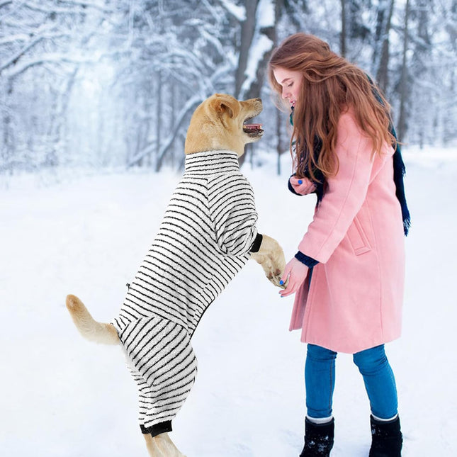 Dog Winter Coat Sweater Dog Clothes Soft Fleece Pullover Pajamas Dog Cold Weather Coats Warm – product detail