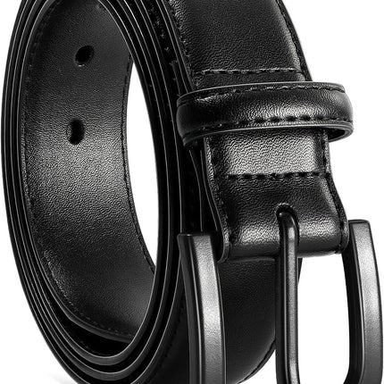 Men's Metal Free Leather Belt TSA Approved Non Metal Belt for Men Jeans with Hypoallergenic Buckle