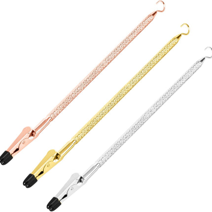 Bracelet Helper Tool with Hook - Fastener Helper Tool for Bracelet, Necklace, Jewelry, Watch - Rose, Gold, Silver, Bundle