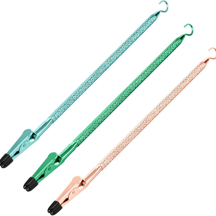 Bracelet Helper Tool with Hook - Fastener Helper Tool for Bracelet, Necklace, Jewelry, Watch - Teal, Emerald, Rose, Bundle