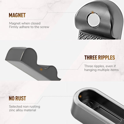 Folding Coat Hooks,Retractable Wall Closet Hooks,Heavy Duty Hook Bathroom Towel Hooks Robe Hooks Wall Mounted for Hanging Coat Towels Clothes (Brown)