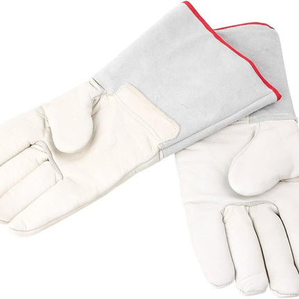 13.8 inch 35cm Long Cryogenic Gloves Low Temperature LN2 Liquid Nitrogen Protective Gloves Safety Frozen Gloves