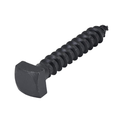 Rustic Square Lag Screws, Ruspert Weatherproof Coating, Black Exterior Lag Bolts, 1/4 x 1 1/2-Inch, (Pack of 25)